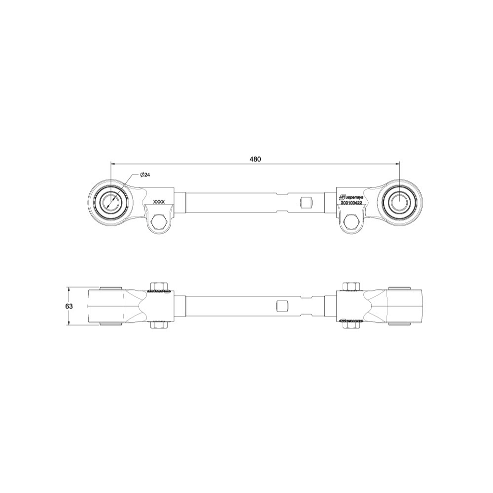 S BRAZO TENSOR REGULABLE 2000 C/BUJE