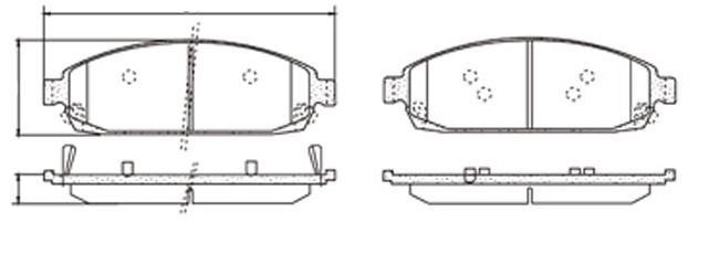PASTILLA JEEP GRAND CHEROKEE  176x57,2x18  DEL