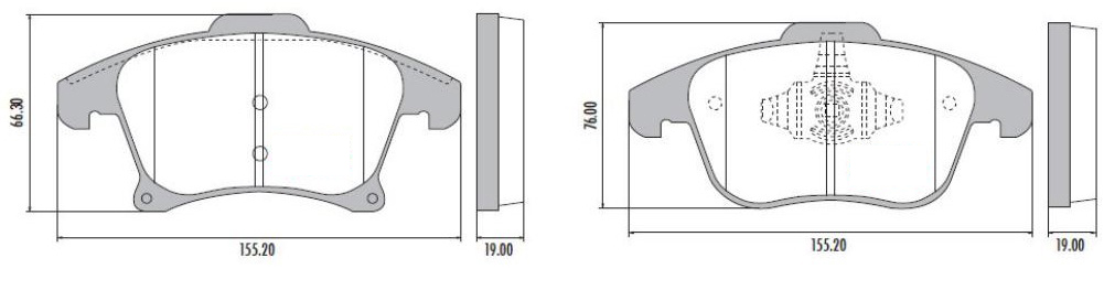PASTILLA MONDEO 15/  155x66,3x19  DEL