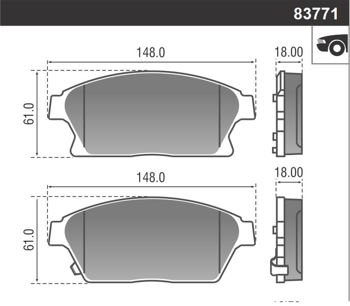 PASTILLA TRANSIT 15/ C/CABLE  171,8x68,7x16,3  DEL