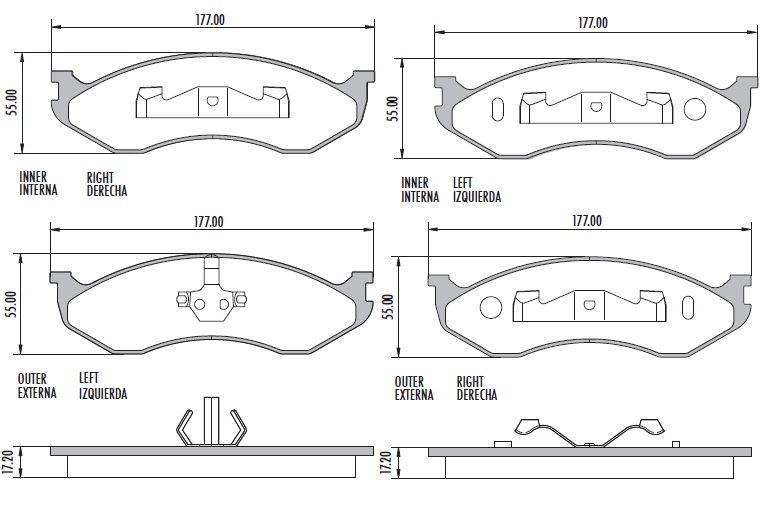 PASTILLA CHEROKEE WRANGLER CARNIVAL  176x53x16  DEL
