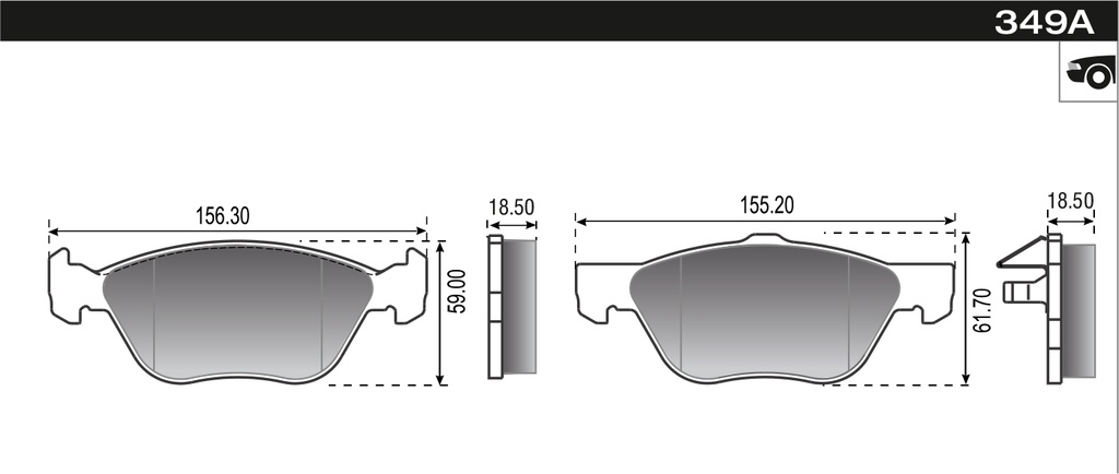 PASTILLA PALIO PUNTO IDEA  156,3/155x59/61,8x18,5  DEL