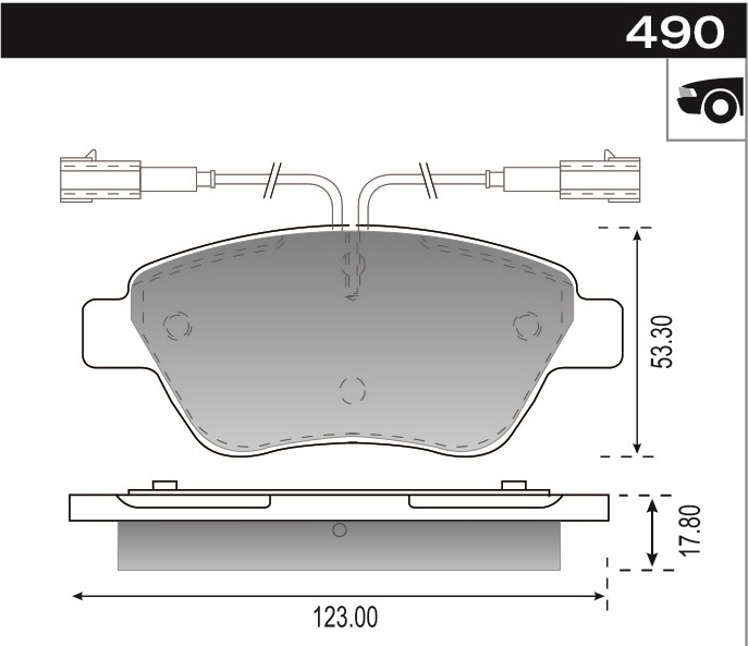 PASTILLA MITO QUBO STILO SIENA IDEA  123x53,1x17,8  DEL