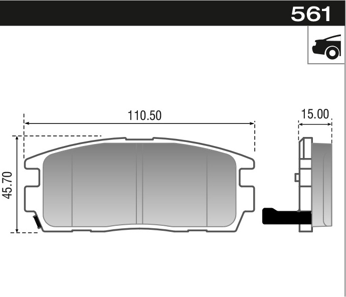 PASTILLA CAPTIVA 2.4 3.6 2.2D 09>  110,5x45,7x15  TRAS