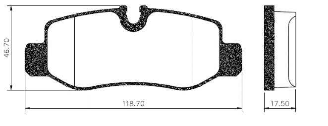 PASTILLA MB VITO 15/  118,7x46,7x17,5  TRAS