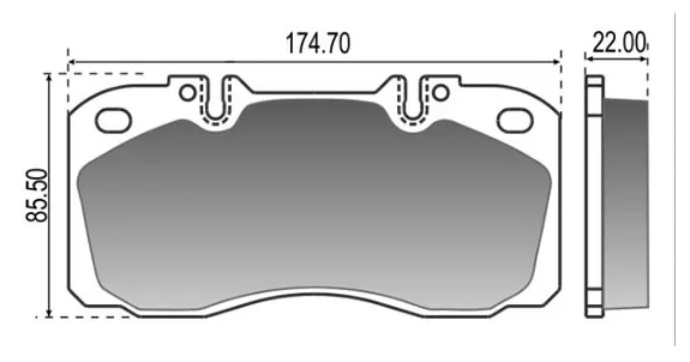 PASTILLA IVECO DAILY 70C16 EUROCARGO  174,8x85,4x21,8  DEL