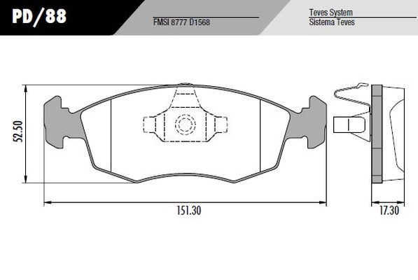 PASTILLA 500 PALIO IDEA PUNTO DOBLO  151,3x52,5x17,3  DEL 