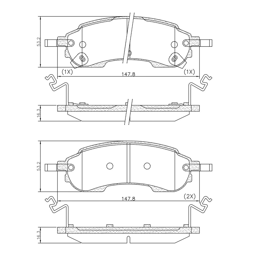 PASTILLA RANGER 2.0 XLS 2023/ TRAS