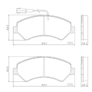 PASTILLA BOXER DUCATO JUMPER 18/ 2 SENSORES DEL