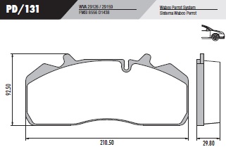 PASTILLA VM 17 VM 23 GARBAGE  210,5x92,5x29,8  DEL
