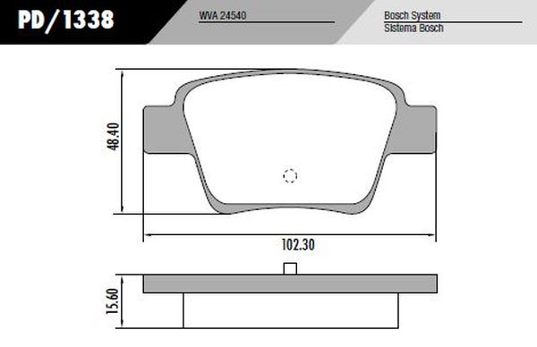PASTILLA C4 PICASSO 408  102,3x48,5x15,5  TRAS