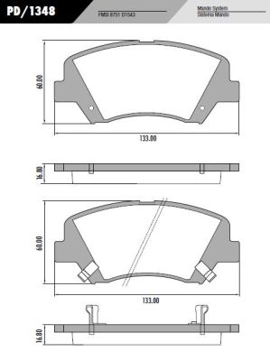 PASTILLA ACCENT I30  133x60x16,8  DEL