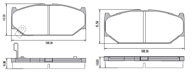 PASTILLA SWIFT III 05/  108,3x45,5x14,8  TRAS