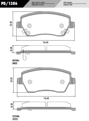 PASTILLA DUSTER LOGAN  116,5x52,5x17  DEL