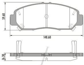 PASTILLA CIVIC 12/  148,6x59,6x16,3  DEL