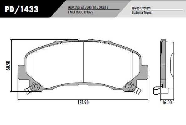 PASTILLA S10 LS LTZ  151x60x16  DEL
