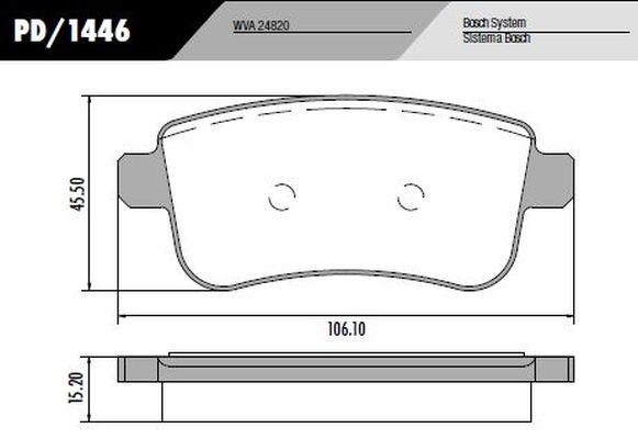 PASTILLA FLUENCE 2.0 11/  106x45,5x15  TRAS