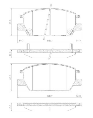 PASTILLA EQUINOX 1.5 18/  140,7x60x18  DEL