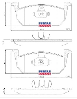 PASTILLA VIRTUS T-CROSS 18/  145x62x17  DEL