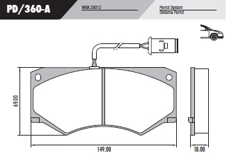 PASTILLA IVECO DAILY 49.10  109,7x73x18,3  DEL
