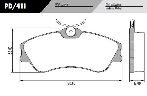 PASTILLA 306 PARTNER  130x55,4x18,3  DEL  