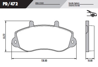 PASTILLA MASTER 98/  138,8x66,5x18  DEL