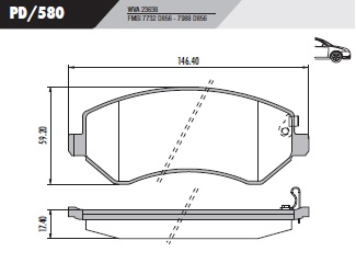 PASTILLA CARAVAN 01/04  146,4x59,2x17,4  DEL