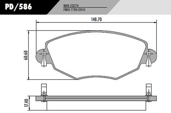 PASTILLA MONDEO 01/  148,7x60,6x17,4  DEL