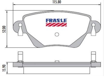 PASTILLA MONDEO 01/  115,8x52x16  TRAS