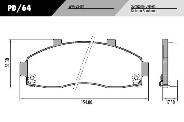 PASTILLA BESTA 97/99  154x58,3x17,5  DEL