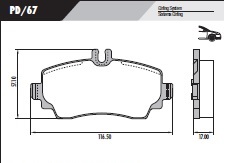 PASTILLA MB CLASE A 160 190  116,5x57x17  DEL