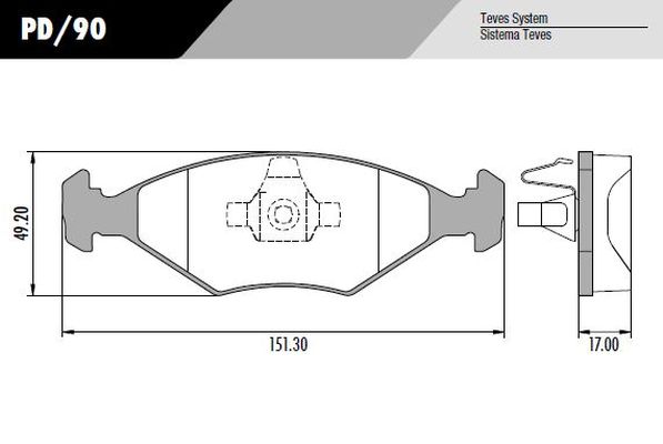 PASTILLA PALIO SIENA ARAÑA CHICA  151,3x49x16  DEL