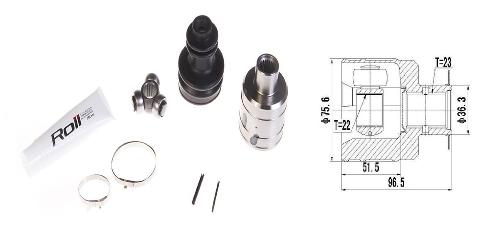 HOMOCINETICA R9 R11 R12 R19 CLIO  CAJA  23/22