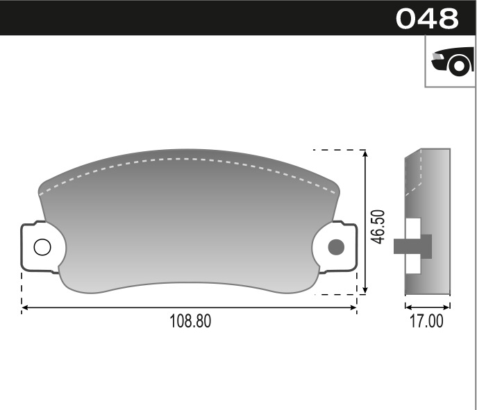 PASTILLA REGATA 85>  108,8x47,5x14  DEL 