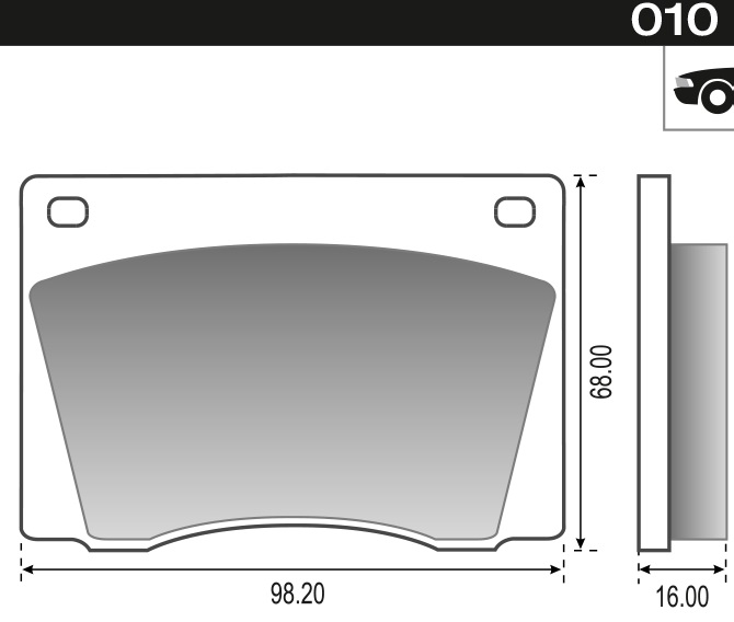 PASTILLA FALCON CHEVY TORINO FAIRLAND  98,2x68x16  DEL 