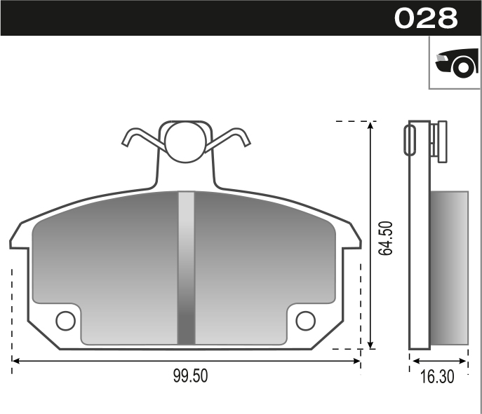 PASTILLA R12 R18 R4 S R5 GANCHO  99,5x64,5x56,3  DEL