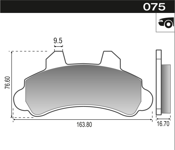 PASTILLA A20 C20 D20 F1000 F100 BX  164x77,1x17  DEL
