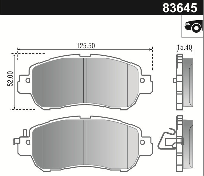 PASTILLA KICKS 1.6 17/  126x52x15,6  DEL