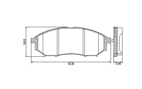 [PD1014] [Frasle] PASTILLA FRONTIER  157,2x58x17  DEL