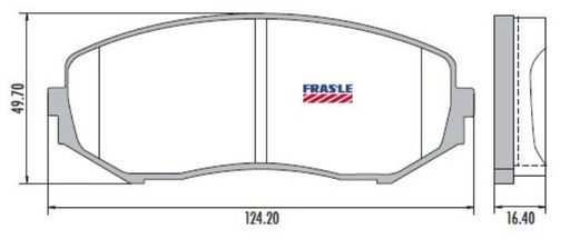 [PD1077] [Frasle] PASTILLA GRAN VITARA  138x55x16,3  DEL