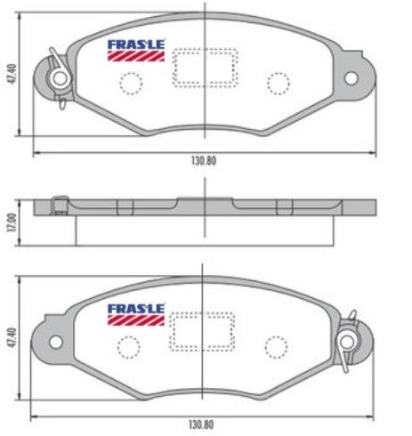 [PD1096] [Frasle] PASTILLA KANGOO 1 RESORTE  130,8x47,4x18  DEL