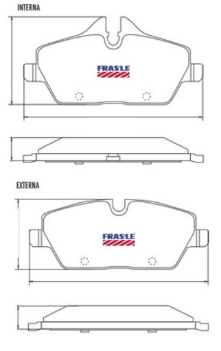 [PD1302] [Frasle] PASTILLA BMW SERIE 1 04/  131,5x65/53,5x17  DEL