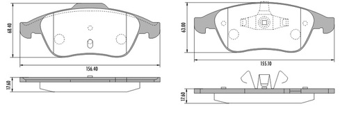 [PD1376] [Frasle] PASTILLA FLUENCE 2.0 10/  156,5x68,5x17,5  DEL