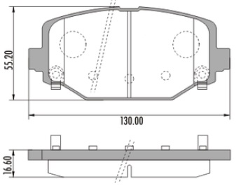 [PD1410] [Frasle] PASTILLA JOURNEY 15/  130x55,2x16,6  TRAS