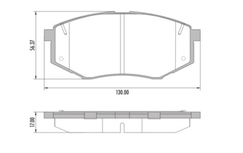 [PD1524] [Frasle] PASTILLA CRETA 16/  130,8x58x17  DEL