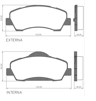 [PD1541] [Frasle] PASTILLA 301 C-ELYSEE 16/  132,8x55,5/52,7x18  DEL