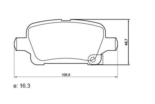 [PD1549] [Frasle] PASTILLA CRUZE 1.4 17/  106,4x46,5x16  TRAS