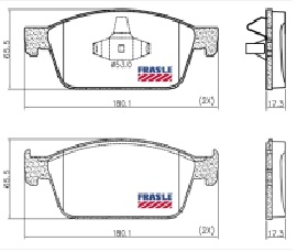 [PD1568] [Frasle] PASTILLA FOCUS III TDCI   180x65,5x17,3  DEL