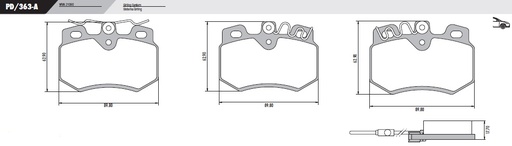 [PD363A] [Frasle] PASTILLA ZX 106 205  89,8x62,9x17,7  DEL