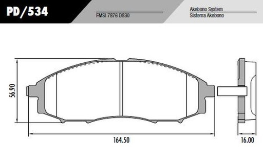 [PD534] [Frasle] PASTILLA FRONTIER  164,5x57x16  DEL
